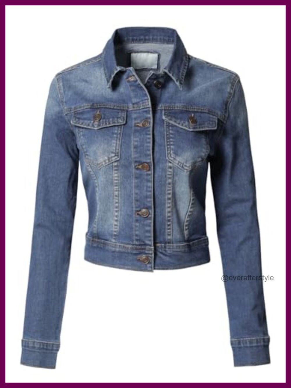 Women's Stretch Denim Jacket Slim Fit Jean Coat